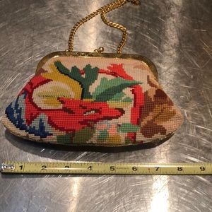 French evening bag needlepoint